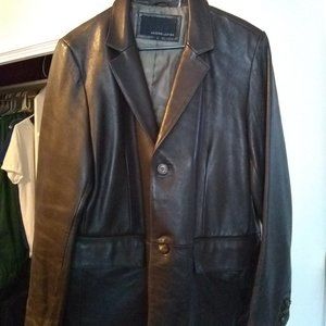 Leather Jacket Men's Large